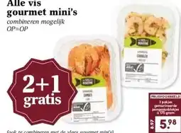 MCD Supermarkt Alle vis gourmet mini's aanbieding