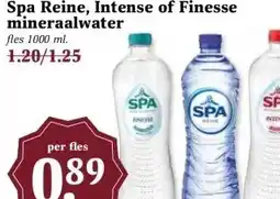 MCD Supermarkt Spa Reine, Intense of Finesse mineraalwater aanbieding