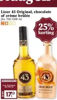 MCD Supermarkt Licor 43 Original, chocolate of crème brulée aanbieding