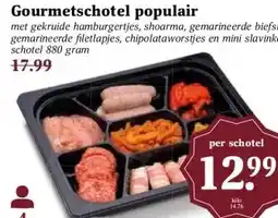 MCD Supermarkt Gourmetschotel populair aanbieding