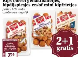 MCD Supermarkt Kips borrel gehaktballetjes, kipdijspiesjes en/of mini kipfrietjes aanbieding