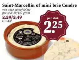 MCD Supermarkt Saint-Marcellin of mini brie Cendre aanbieding
