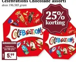 MCD Supermarkt Celebrations Chocolade assorti aanbieding