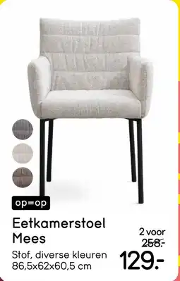 Leen Bakker Eetkamerstoel Mees aanbieding