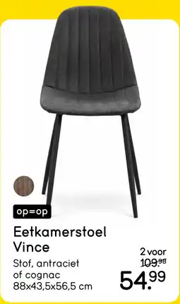 Leen Bakker Eetkamerstoel Vince aanbieding