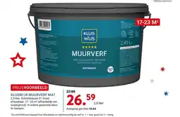 Kluswijs KLUSWIJS MUURVERF MAT aanbieding