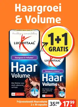 Lucovitaal Haargroei & Volume aanbieding