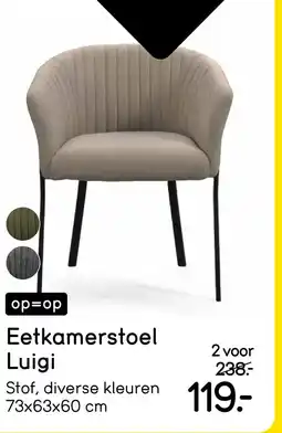 Leen Bakker Eetkamerstoel Luigi aanbieding