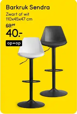 Leen Bakker Barkruk Sendra aanbieding