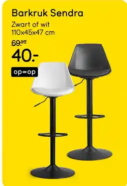 Leen Bakker Barkruk Sendra aanbieding