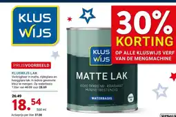 Kluswijs KLUSWIJS LAK aanbieding