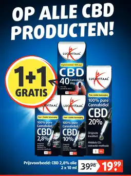 Lucovitaal CBD 2,8% olie aanbieding