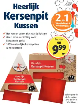 Lucovitaal Heerlijk Kersenpit Kussen aanbieding
