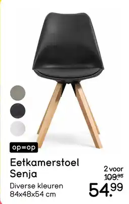 Leen Bakker Eetkamerstoel Senja aanbieding