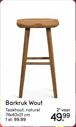 Leen Bakker Barkruk Wout aanbieding