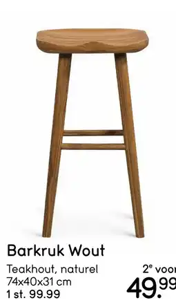 Leen Bakker Barkruk Wout aanbieding