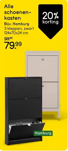 Leen Bakker Alle schoenenkasten aanbieding