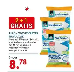 Kluswijs BISON VOCHTVRETER NAVULZAK aanbieding