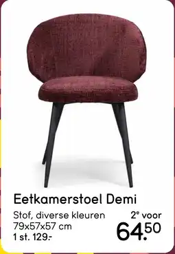 Leen Bakker Eetkamerstoel Demi aanbieding