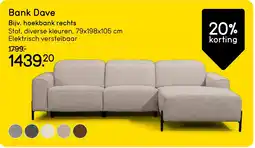 Leen Bakker Bank Dave aanbieding
