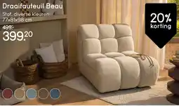 Leen Bakker Draaifauteuil Beau aanbieding