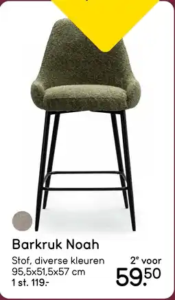 Leen Bakker Barkruk Noah aanbieding