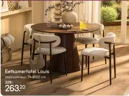 Leen Bakker Eetkamertafel Louis aanbieding