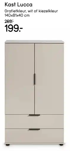 Leen Bakker Kast Lucca aanbieding