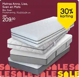 Leen Bakker Matras Anna, Lisa, Sven en Mats aanbieding