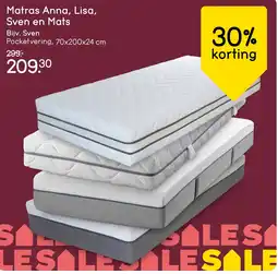 Leen Bakker Matras Anna, Lisa, Sven en Mats aanbieding