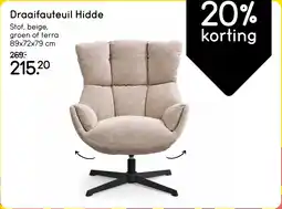 Leen Bakker Draaifauteuil Hidde aanbieding