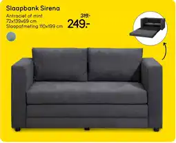 Leen Bakker Slaapbank Sirena aanbieding