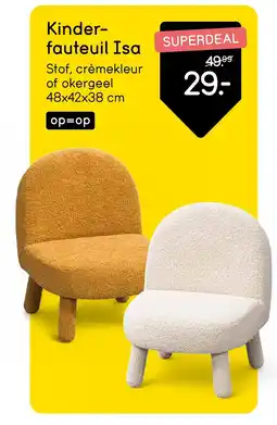 Leen Bakker Kinder- fauteuil Isaa aanbieding