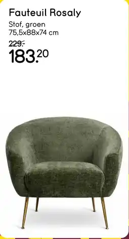 Leen Bakker Fauteuil Rosaly aanbieding