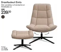 Leen Bakker Draaifauteuil Emily aanbieding