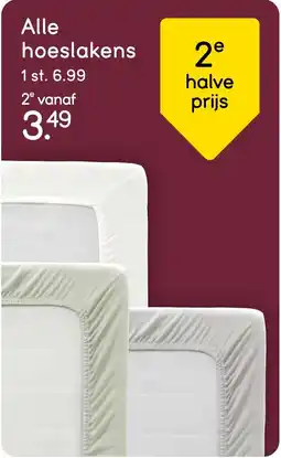 Leen Bakker Alle hoeslakens aanbieding