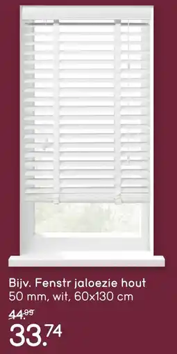 Leen Bakker Fenstr jaloezie hout aanbieding