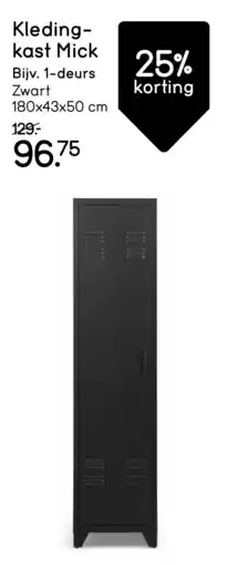 Leen Bakker Kledingkast Mick aanbieding