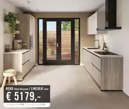 Keukendepot RENO Eiken Bergamo / LINCOLN Zand aanbieding