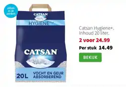 Intratuin Catsan Hygiene+. Inhoud 20 liter. aanbieding