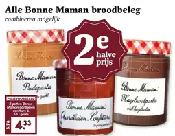 Coop Alle Bonne Maman broodbeleg aanbieding