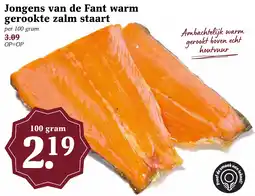 CoopCompact Jongens van de Fant warm gerookte zalm staart aanbieding
