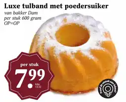 Coop Luxe tulband met poedersuiker aanbieding