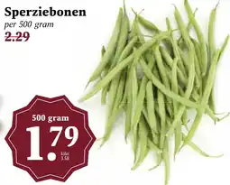 CoopCompact Sperziebonen aanbieding