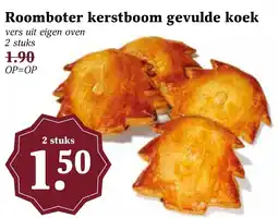 CoopCompact Roomboter kerstboom gevulde koek aanbieding