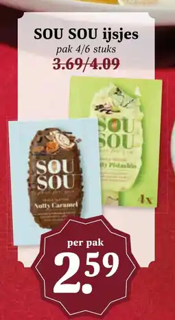 CoopCompact SOU SOU ijsjes aanbieding