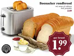Coop Boonacker rondbrood aanbieding