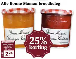 CoopCompact Alle Bonne Maman broodbeleg aanbieding