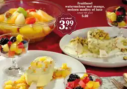 CoopCompact Fruitbowl watermeloen met mango, meloen medley of luxe aanbieding
