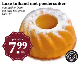 CoopCompact Luxe tulband met poedersuiker aanbieding